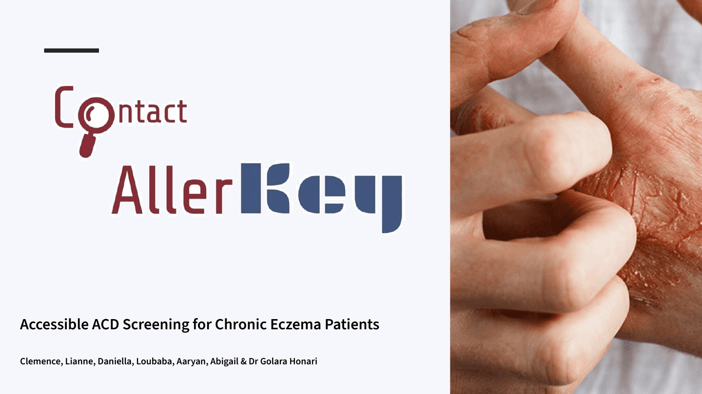 AllerKey presentation, slide 1